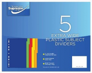 SUBJECT DIVIDERS EXTRA WIDE 5 (DV3219)
